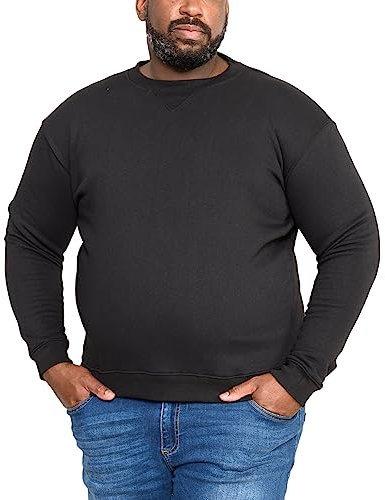 ROCKFORD CREW NECK POLY COTTON FLEECE SWEAT SHIRT (1616) SIZE 1XL TO 8XL, BLACK, GREY AND NAVY