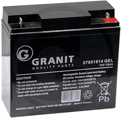 Castelgarden - Batteria originale per tosaerba da 12 V, 200 A, 18 Ah, avviamento elettrico
