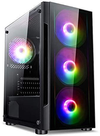 PALICOMP AMD Gaming PC RYZEN 7 5700G - 8GB RAM - 240GB SSD - 1TB HDD - Windows 11 - AMD RADEON Graphics - WIFI - Bluetooth - FLASH RGB