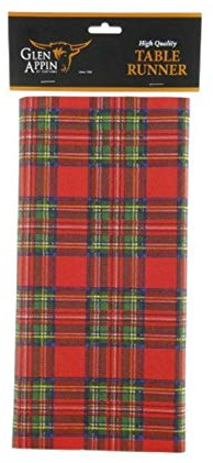 Glen Appin of Scotland Airlaid Paper Royal Stewart Tartan Table Cloth Runner