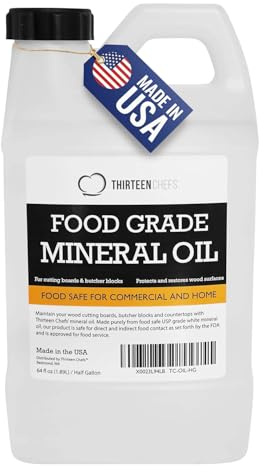 Thirteen Chefs Food Grade mineralöl für schneidebretter, arbeitsplatten und Butcher blöcke, Food Safe klar eine halbe gallone