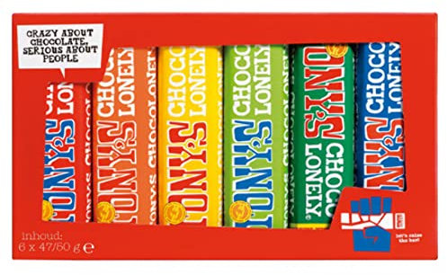 Tonys Chocolonely | Probierpaket Klein (12X 6 Stück) | Tony'S Chocolonely | Tonys Schokolade | 12 Pack | 3600 Gram Total
