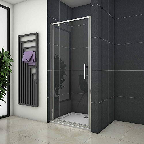 Xinyang Pivot Shower Door Hinge Shower Screen Panel 1000mm Safety Glass with 1000x1000mm Shower Tray Free Waste