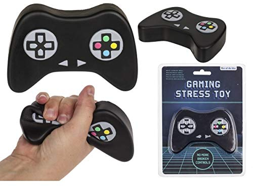 ootb Anti-Stressball, Controller, Gelb, ca. 12 x 8 cm, für Kids und Erwachsene, Geburtstagsthema