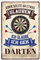 Blechschild Ich glaube ich gehe DARTEN - Dart Dekoration Schild - Dekoblechschild für Dartspieler - schöne Deko für Dartscheibe zu Hause, Kneipe oder Bar - Dart Zubehör - Dart Spruch - 20x30cm