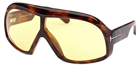 Tom Ford CASSIUS FT 0965 Dark Havana/Light Brown Yellow 78/4/125 Unisex Sonnenbrillen