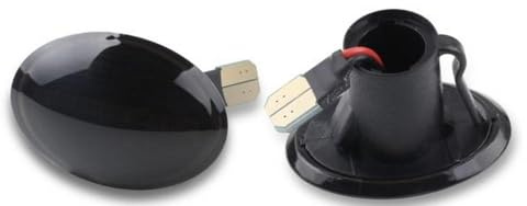 LED Seitenblinker Rauchglas Schwarz