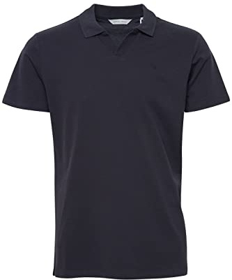 CASUAL FRIDAY CFTristan SS Pique Polo Shirt Herren Poloshirt Polohemd Polokragen ohne Knöpfe Regular Fit Hochwertige Baumwoll-Qualität, Größe:M, Farbe:Dark Navy (194013)