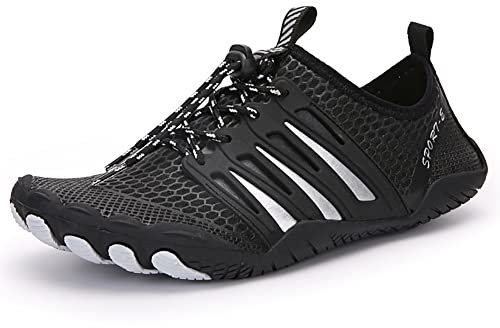 RUYI Chaussures Pieds Nus Unisexes pour Homme et Femme - Chaussures de Trail, de Fitness Souples et légères avec Semelle antidérapante et Large boîte à Orteils - Séchage Rapide