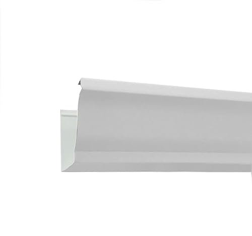 Canalón modelo 1- Canalón para recoger la lluvia de los aleros de las casas (BLANCO)