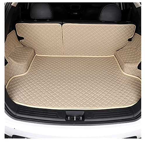 Kofferraummatte Custom Car Trunk Mat Wasserdichter Zugang Für BMW F10 F20 X5 E70 E46 E53 X4 F11 X3 E83 X1 F48 E90 X6 E71 F34 E70 E30 E39 E60 Kofferraummatten (Farbe : Beige)