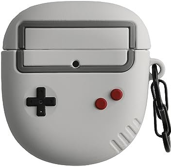 kwmobile Silicone Case Compatible with Bose QuietComfort Earbuds II Case Cover - Gameboy Grey