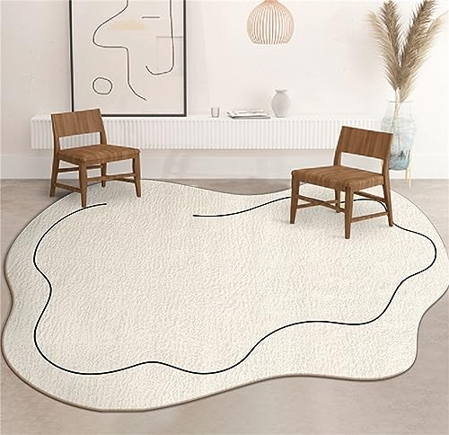 doyouwantmore Weißes Schlafzimmer Nachttischdecke Wolkenform Bodenmatte Großer Wohnzimmerteppich Kissen Raumdekor Eingangsbereich Fußmatte Rutschfester Teppich