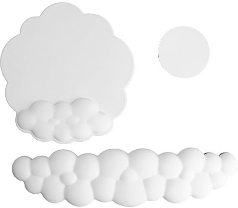 reamhome Cloud Keyboard Wrist Pad Memory Foam Hand Rest Cloud Mouse Keyboard Wrist Pad Suitable for Office Games