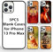 FOQENCCI 5PCS Sublimation Case for iPhone 13 Pro Max,DIY Blank Printable Heat Press Custom Phone Cover,Soft Rubber+Aluminum Non-Slip Anti-Scratch Shockproof Bumper Protective Cover 6.7 inch Black
