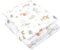 TupTam Kinder Gemusterte Bettdecken Set Ganzjahresdecke Bettdecke Kopfkissen Flachkissen 2tlg., Farbe: Wald Tiere Braun Beige Fuchs REH Igel Eichhörnchen, Größe: 135x100 cm
