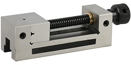 Frefgikty QGG50 - Tornillo de banco de alta precisión en ángulo recto para amoladora CNC GAD, pinzas de acero plateado para máquina de moler, 1 unidad