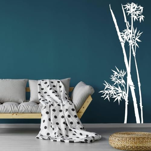 Sticker mural en bambou Paradise Tropical Bambou Mural 72 x 134 cm