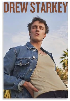 QEWSAR Drew Starkey Poster, coole Kunstwerke, Gemälde, Wandkunst, Leinwanddrucke, hängendes Bild, Heimdekoration, Geschenkidee, 30 x 45 cm