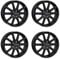 4x AUTEC Felgen Alufelgen SKANDIC 6.5x16 ET45 4x100 Schwarz matt kompatibel mit Opel Agila Adam Corsa Karl