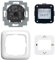 Busch-Jaeger 1098 UJ-214 Komplettset Raumtemperaturregler-Timer Abdeckrahmen 1-Fach Timer-Zentralscheibe Alpinweiß Reflex SI 2CKA001032A0521