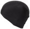 Gorro Natación Tela - Gorro Piscina Tela para Mujer Hombre Adulto y Adolescentes (Negro)