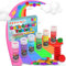 Bath Bomb for Kids - 64 Count Bath Colour Tablets for Kids, Skin-Friendly & No Fragrance, Colour Changing Bath Drops, Fun Educational Bathtime Activity with Bubble Bath - 6 Colours