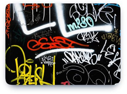 Hülle Kompatibel mit MacBook Pro 15.4 in A1707/A1990 Ultradünne Hartschale Schutzhülle, Hip-Hop-Graffiti Muster