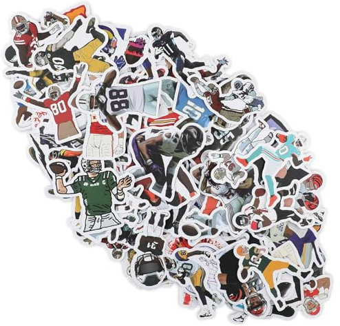 100 Stück Rugby Aufkleber Wasserdicht Fußball Aufkleber Aufkleber zum Thema Rugby Trendiger Vinyl Aufkleber Aufkleber Deko für Skateboard Wasserflaschen Laptops Koffer