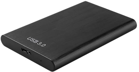 TRyYCB Portable 1TB USB 3.0 External Hard Drive Enclosure Compatible with 2.5 Inch Drives Compatible With PC Plug And Play(Black)
