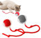Elektrisches Katzenspielzeug Ball,Automatisches Katzenspielzeug,Katzenball Elektrisch mit Schnur,Interactive Cat Toy Ball,Interaktives Katzenspielzeug Ball,Katzenspielzeug Selbstbeschäftigung Ball