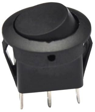 Interruptor ON-OFF 6-10A 250V 5 unidades, ideal para controlar el flujo eléctrico en equipos y circuitos eléctricos.