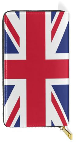 ISAOA The Union Jack Vintage Geldbörse, Multifunktions-Handtasche, Reißverschluss, Clutch, großes Fassungsvermögen, Kartenhalter, 19 cm, #01, Einheitsgröße, modisch