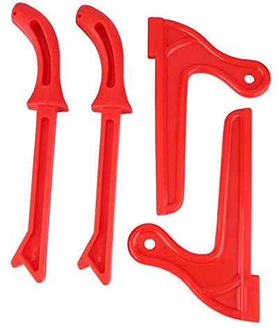 4pcs Safety Push Sticks, Straight Push Block and Push Stick Set for Table Saws, Woodworking Protective Hand Saw Push Sticks, Use On Router Tables, Jointers and Band Saws