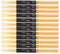 Lot de 12 paires de baguettes d'entraînement en érable 5A avec tête en forme de larme Bonne prise en main Queue lisse 40,9 cm de long Convient pour la pratique de la caisse claire