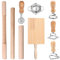Lot de 9 kits de fabrication de pâtes efficaces avec emporte-pièces pour ravioli, rouleaux à pâtes, coupe-pâtes, machine à boulettes, accessoire pratique pour la fabrication de pâtes