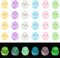 UR URLIFEHALL 60 Pcs 6 Colours Mini Chicken Figures Glow in The Dark Figurines 3D Animal Resin Cabochons for Crafts Home Display Kitchen Decor