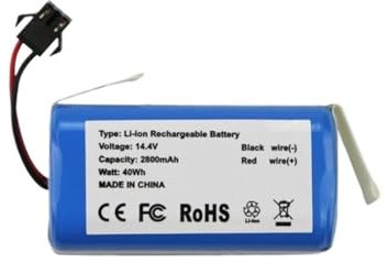 LWVQRERKH Batterie Li-ION De Remplacement 14,4 V, Compatible avec Les Aspirateurs Robots OKP, Life K2, K3P, K4, K5 Et K7 (CMICR18650F8M7-4S1P)