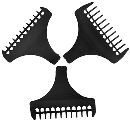 Gogogmee Haarschneidemaschinen Aufsatz Satz 1mm 1,5mm 3mm Aus Verschleißfestem Edelstahl Präzise Schneidführungen Für Profi Und Heimgebrauch Haarschneidekämme Mit Sicherem Halt