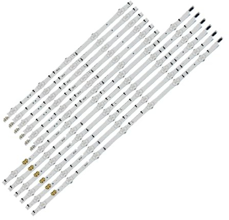 12-teiliges Set 55-Zoll-LED-TV-Streifen für UA55J5088 UE55H5500 UE55H6200 UE55H6350 UE55H6400 UE55H6500 UE55H6670 UE55J5670