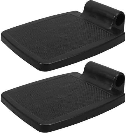 LOLIPPYY Repose-pieds en Plastique Robuste pour Fauteuil Roulant Électrique et Manuel, Paire de 2 Pièces Surface Antidérapante, Compatible Fauteuils Roulants de Transport, Accessoires