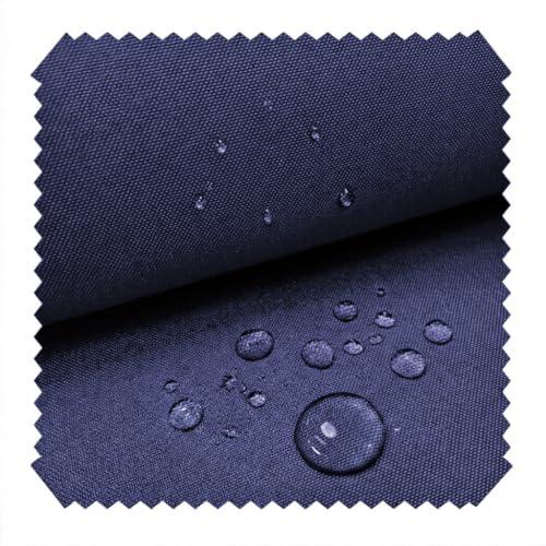 novely® OXFORD 310D SUN Outdoor-Stoff - Markisenstoff wasserabweisend - UV-beständig (7–8/8) für Sonnenschutz und Außenbereich - Meterware 1lfm | Farbe: 25 Navy Blau
