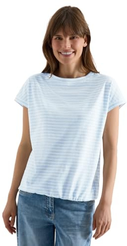 Damen Kurzarm T-Shirt mit elastischem Saum