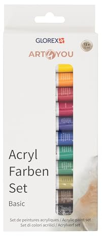 Acrylfarben-Set Basic 12 Stück, je 12ml