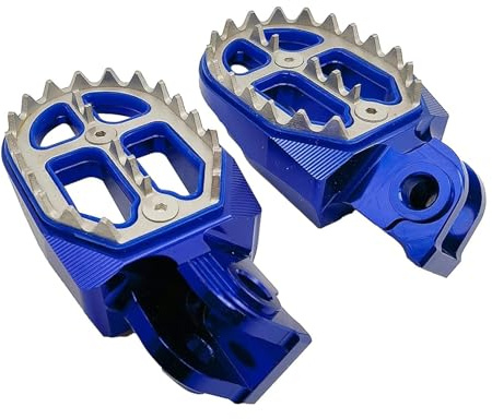 Motorrad Fußrasten Für KTM 65 85 125 150 250 300 350 400 450 530 EXC EXCF SX SXF XCF XCW XCFW,Rutschfestem Design Motorrad-Drehfußrasten-Fußrastenpedal Zubehör,Blue