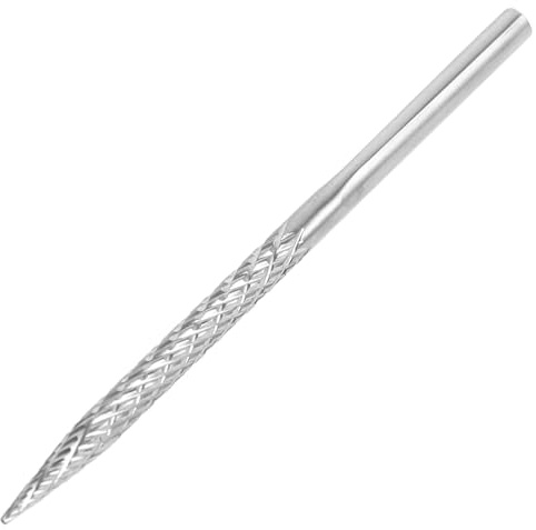 BETOOKY Punta Alesatore per Pneumatici in Acciaio Legato Argento 3mm per Riparazione Precisa di Forature Chiodo a Fungo, Strumento Affidabile per Riparare Gomme Auto