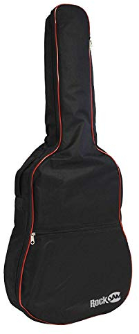 RockJam DGB-02 Padded Acoustic Guitar Bag with Carry Handle and Shoulder Strap, Black