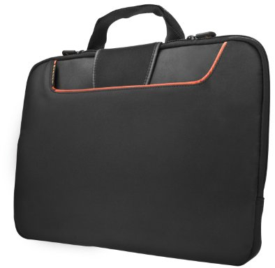 Everki Commute Tablet/Netbook Sleeve 25,40 cm (10,2) - Schutztasche mit verstaubaren Griffen und Vordertasche für Dokumente und Zubehör, schwarz