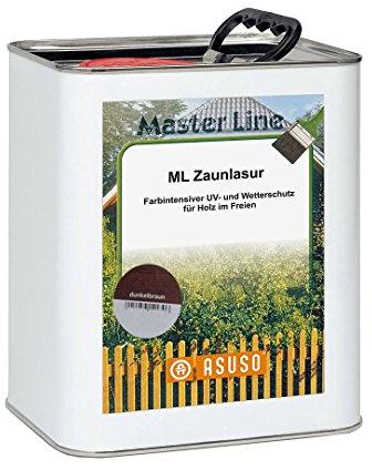 Asuso ML Zaunlasur 60 dunkelbraun 5,0 Liter Gebinde