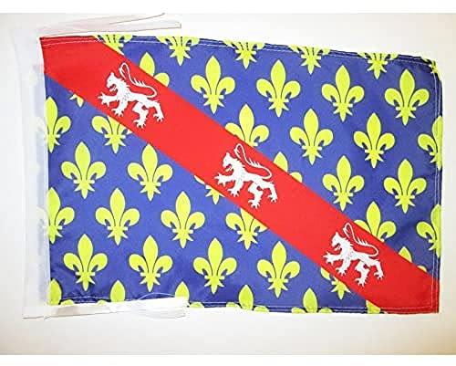 AZ FLAG French Department of Creuse Flag 45x30 cm 100D Polyester Cords | Indoor and outdoor use Department of France 12x18 in decorative flag double stitched seams and reinforced edges with ties